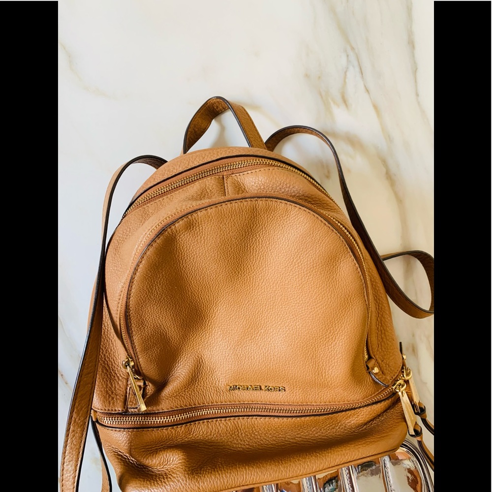 Michael Kors medium backpack in acorn